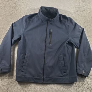 Nautica Jacket Men's XL Extra Large Blue Full Zip Softshell Stretch Outdoor